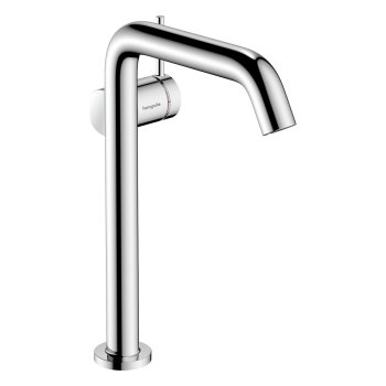 Baterie pentru lavoar Hansgrohe Tecturis S, pipă extra-înaltă, cu ventil push-open, crom